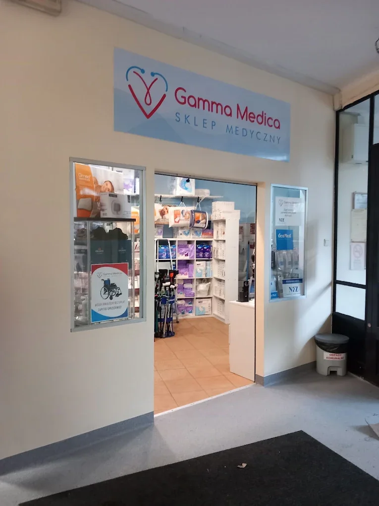 Sklep medyczny Gamma Medica przy ulicy Kronikarza Galla 24 w Krakowie